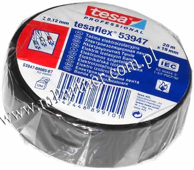 Ta�ma izolacyjna Tesa PCV 53947 19mm x 20m